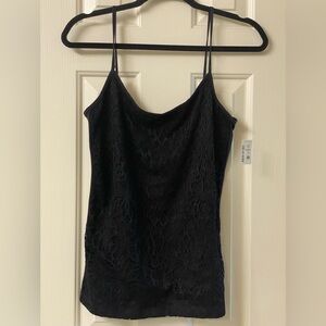 Aeropostale Favorite Cami Elegant Black Lace Cami Top Size XL NWT
